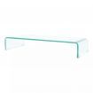 TV Stand/Monitor Riser Glass Clear 80x30x13 cm