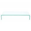 TV Stand/Monitor Riser Glass Clear 80x30x13 cm