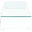 TV Stand/Monitor Riser Glass Clear 80x30x13 cm