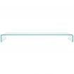 TV Stand/Monitor Riser Glass Clear 120x30x13 cm