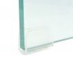 TV Stand/Monitor Riser Glass Clear 120x30x13 cm