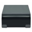 TV Stand/Monitor Riser Glass Black 40x25x11 cm