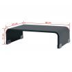 TV Stand/Monitor Riser Glass Black 40x25x11 cm