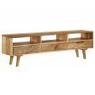 TV Cabinet Solid Mango Wood 140x30x41 cm