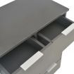 Sideboard High Gloss Grey 60x35x76 cm Chipboard