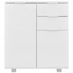 Sideboard High Gloss White 71x35x76 cm Chipboard