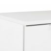 Sideboard High Gloss White 71x35x76 cm Chipboard