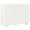 Sideboard High Gloss White 107x35x76 cm