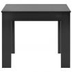 Extendable Dining Table High Gloss Black 175x90x75 cm
