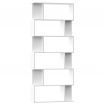 Book Cabinet/Room Divider White 80x24x192 cm Chipboard