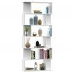 Book Cabinet/Room Divider White 80x24x192 cm Chipboard