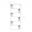 Book Cabinet/Room Divider White 80x24x192 cm Chipboard