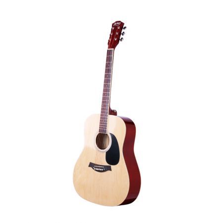 ALPHA 41 Inch Wooden Acoustic Guitar with Accessories set Natural Wood ALPHA 41 Inch Wooden Acoustic Guitar with Accessories set Natural Wood