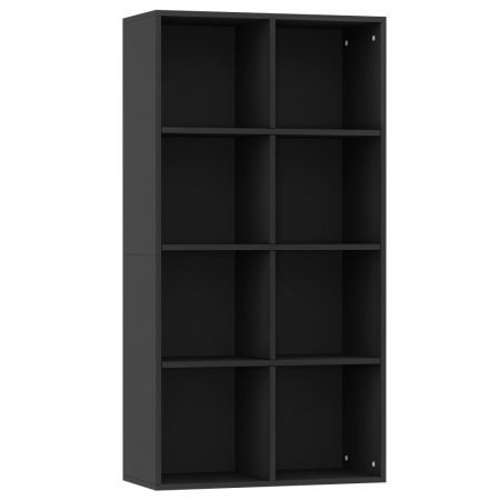 Book Cabinet/Sideboard Black 66x30x130 cm Chipboard