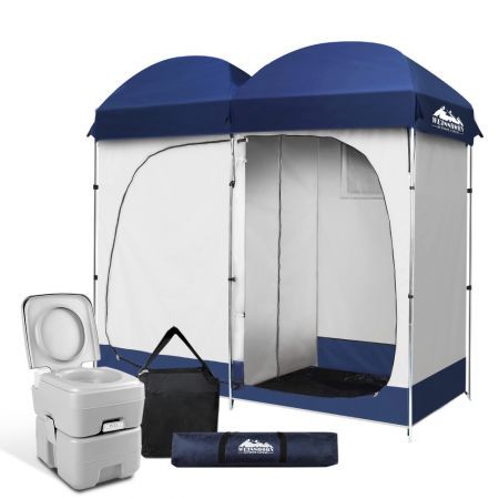 double pop up shower tent