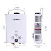 DEVANTi Outdoor Portable Gas Hot Water Heater Shower Camping LPG Caravan Pump White