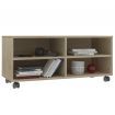 TV Cabinet with Castors Sonoma Oak 90x35x35 cm Chipboard