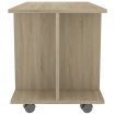 TV Cabinet with Castors Sonoma Oak 80x40x40 cm Chipboard