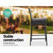 Gardeon 5-Piece Outdoor Bar Set Patio Dining Chairs Wicker Table Stools