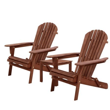 low wooden outdoor chairs