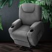 Artiss Electric Massage Chair Recliner Sofa Lift Motor Armchair Heating Fabric