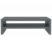 Monitor Stand High Gloss Grey 42x24x13 cm Chipboard