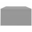 Monitor Stand High Gloss Grey 42x24x13 cm Chipboard