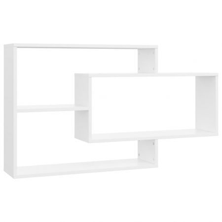 Wall Shelves White 104x20x58.5 cm Chipboard