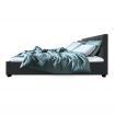 Artiss Ware Bed Frame Fabric Gas Lift Storage - Charcoal Queen