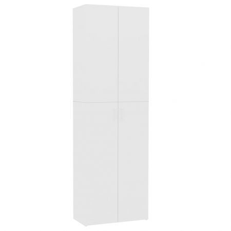 Office Cabinet White 60x32x190 cm Chipboard