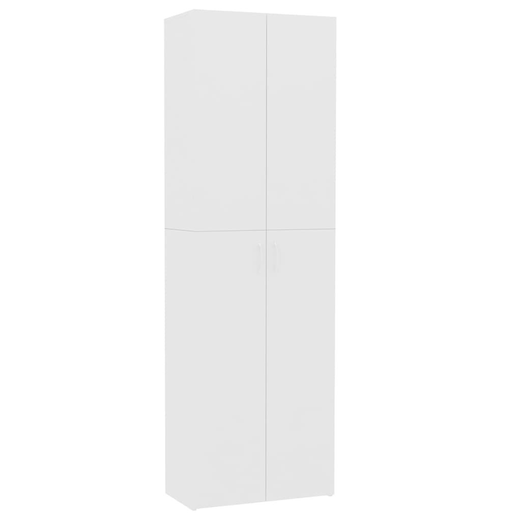 Office Cabinet White 60x32x190 cm Chipboard
