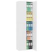 Office Cabinet White 60x32x190 cm Chipboard
