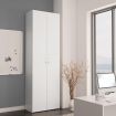 Office Cabinet White 60x32x190 cm Chipboard