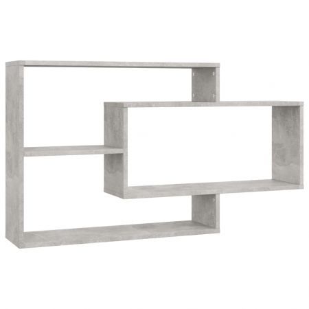 Wall Shelves Concrete Grey 104x20x58.5 cm Chipboard