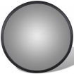 Convex Traffic Mirror Acrylic Black 30 cm Indoor