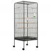 Bird Cage Grey 54x54x146 cm Steel