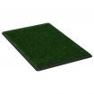 Pet Toilets 2 Pieces with Tray and Artificial Turf Green 76x51x3 cm WC