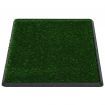 Pet Toilets 2 Pieces with Tray and Artificial Turf Green 76x51x3 cm WC