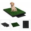 Pet Toilet with Tray and Artificial Turf Green 63x50x7 cm WC