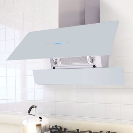 Range Hood with Touch Display White 900 mm