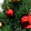 Christmas Garland Decorated with Baubles and LED Lights 10 m