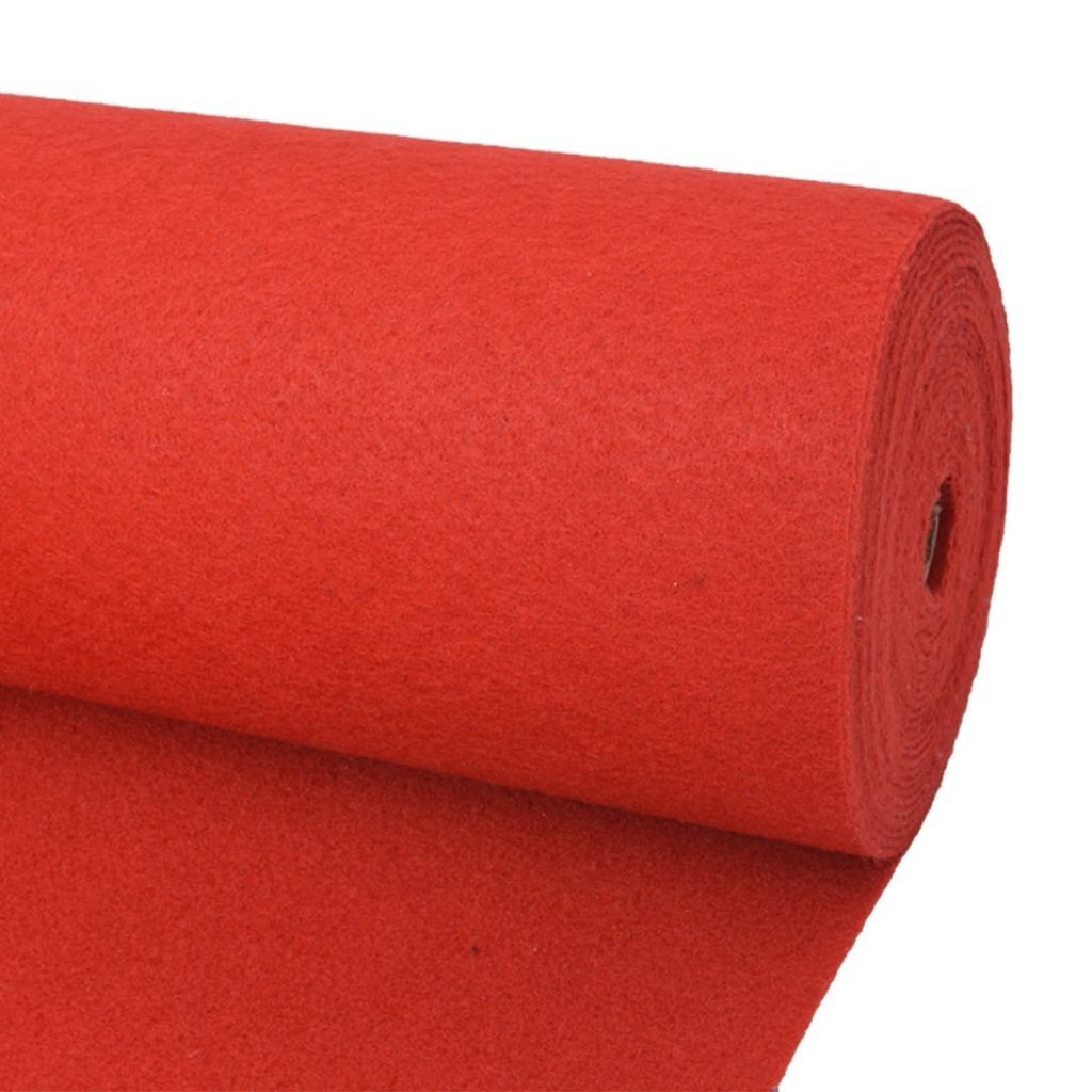 Exhibition Carpet Plain 1x12 m Red