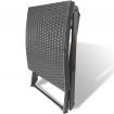 Folding Stool Poly Rattan Black