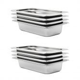Pans 8 pcs GN 1/3 65 mm Stainless Steel