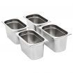 Pans 4 pcs GN 1/4 150 mm Stainless Steel