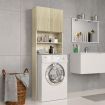 Washing Machine Cabinet Sonoma Oak 64x25.5x190 cm Chipboard
