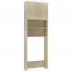 Washing Machine Cabinet Sonoma Oak 64x25.5x190 cm Chipboard