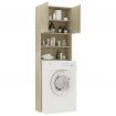 Washing Machine Cabinet Sonoma Oak 64x25.5x190 cm Chipboard