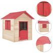 Kids Play House Wood Red