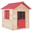 Kids Play House Wood Red